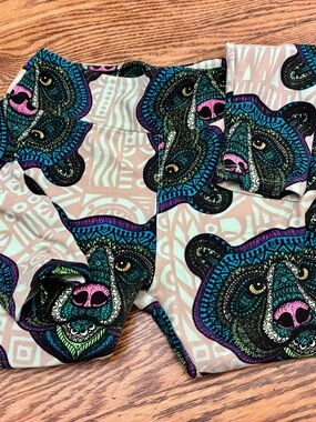 LuLaRoe mosaic bear Leggings